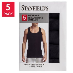 Stanfield Men's Ribbed Tank, 5-Pack
