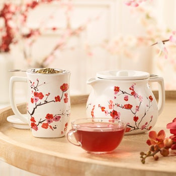 Tea Forte Cherry Blossom & Peach Blossom Loose Tea Bundle with