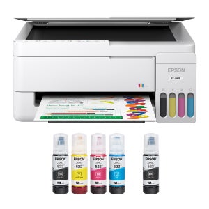 Epson EcoTank ET-2418 All-in-One Colour Supertank Printer with Bonus Black ink Bottle