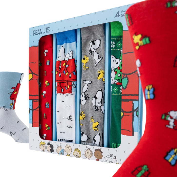 Holiday Novelty Sock 4-pack, Peanuts | Costco