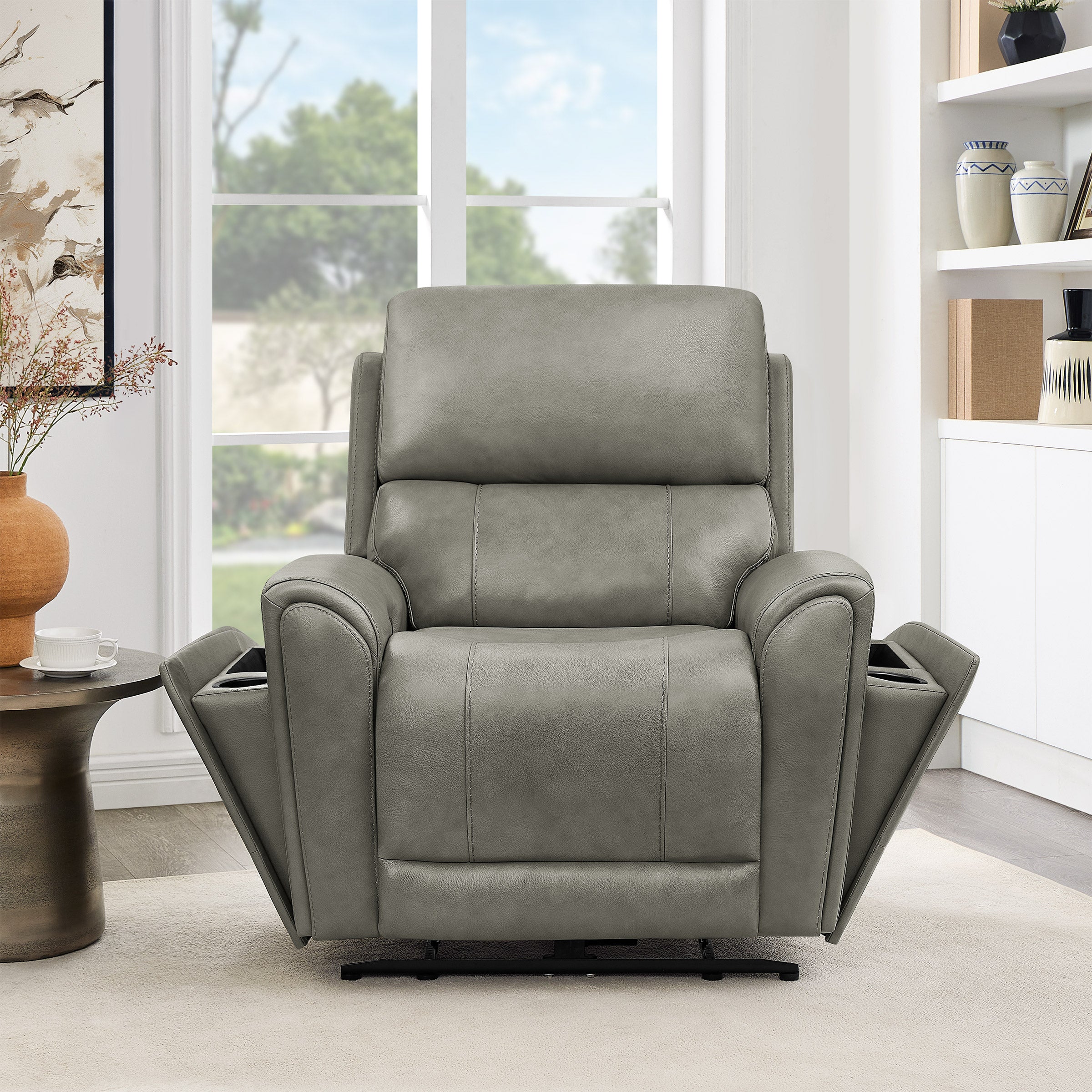 Barcalounger Hollis Leather Zero Gravity Power Recliner with Power
