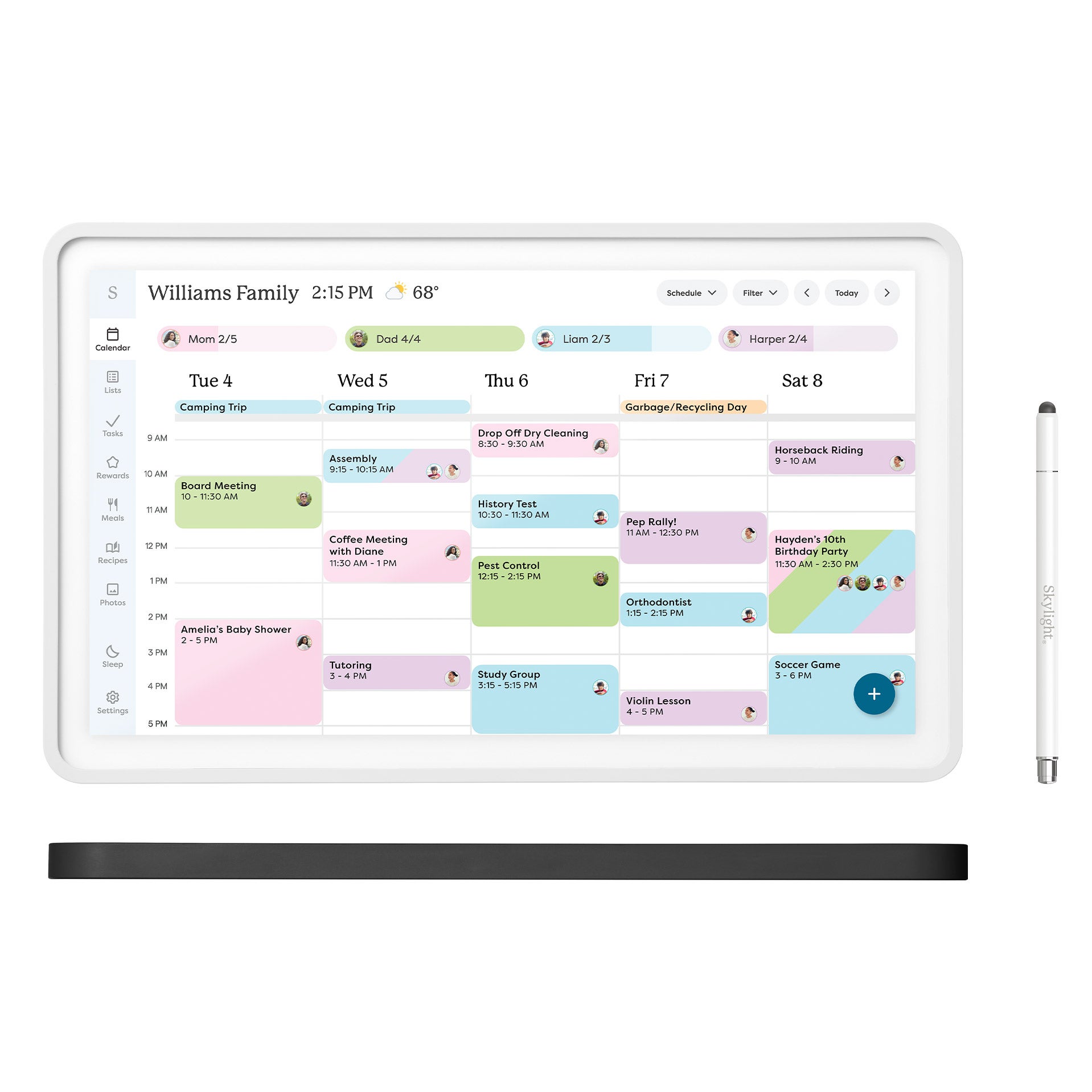 15-inch Skylight Calendar 2 Touchscreen Display and Organizer Classic Bundle