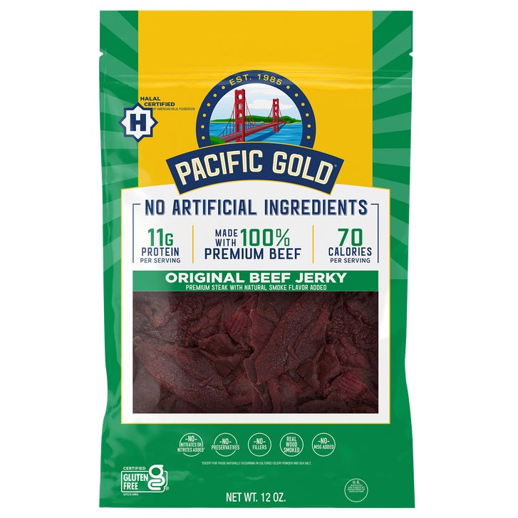 Pacific Gold Halal Beef Jerky, Original, 12 oz
