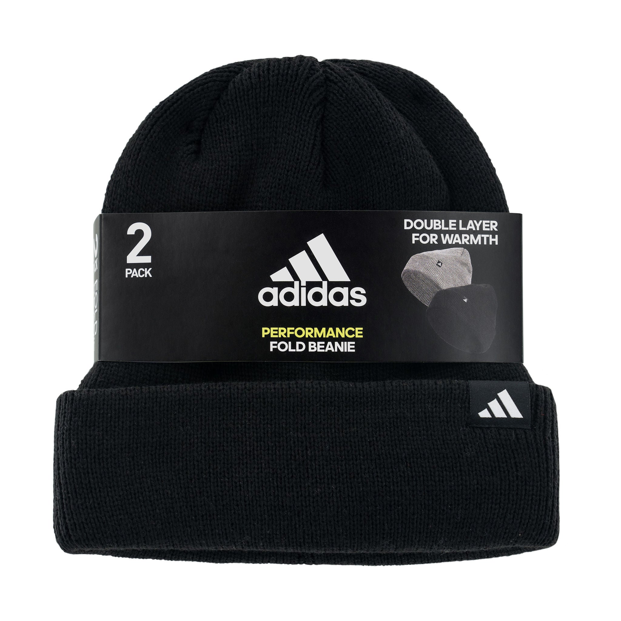 ADIDAS UNISEX BEANIE 2PK