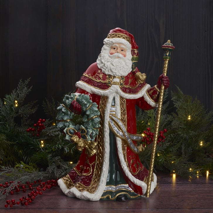 Fitz & Floyd Noel Holiday Grand Santa Figurine | Costco