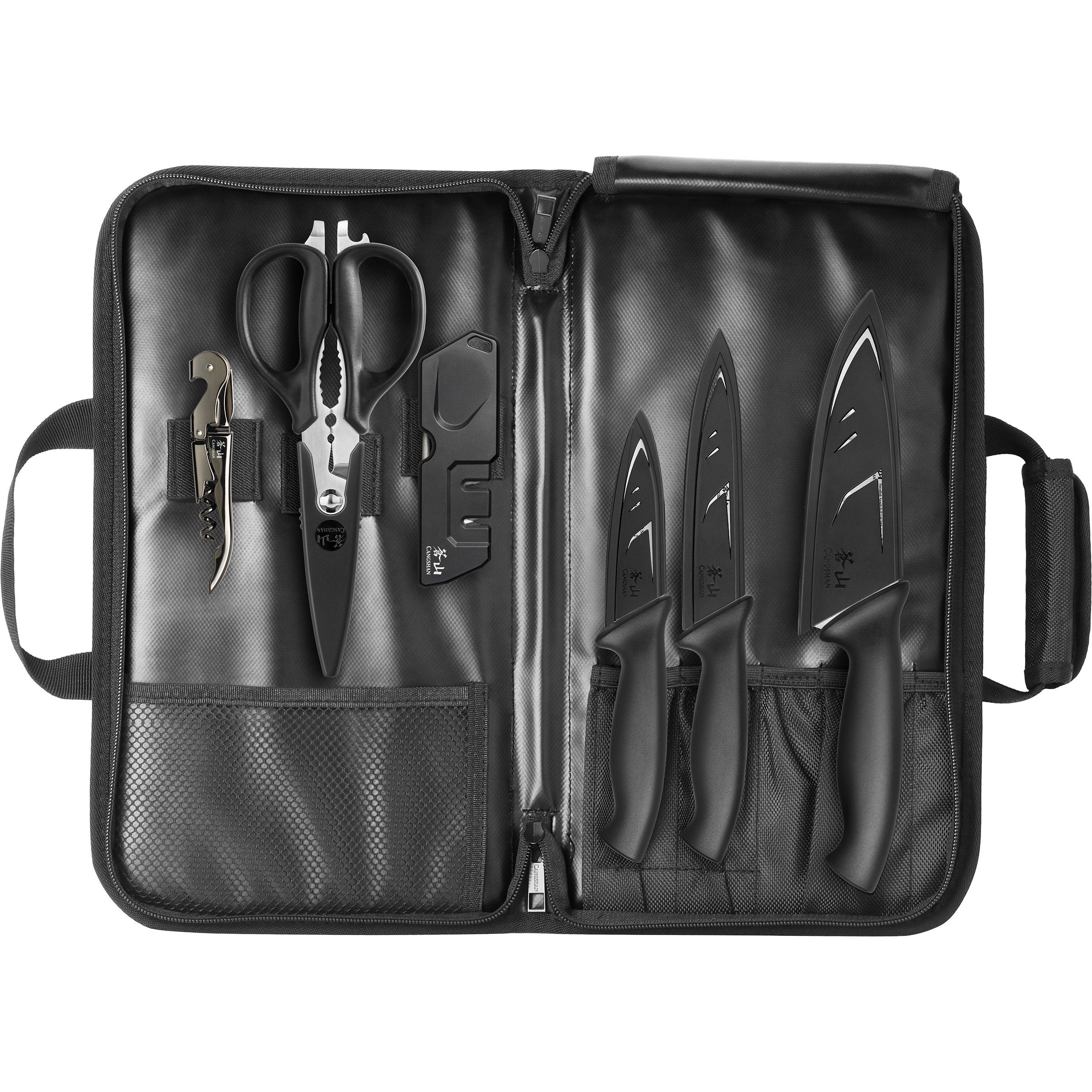 Cangshan Horizon Series 7-Piece Travel Knife Bag Set | Costco
