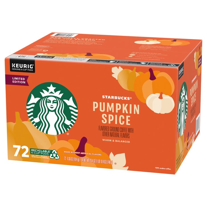 Starbucks Pumpkin Spice Flavored Coffee K-Cup Pods, 72-count | Costco