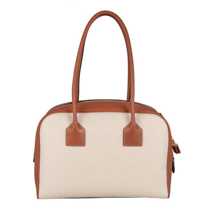 Burberry Medium EW Half Cube Handbag, Natural | Costco