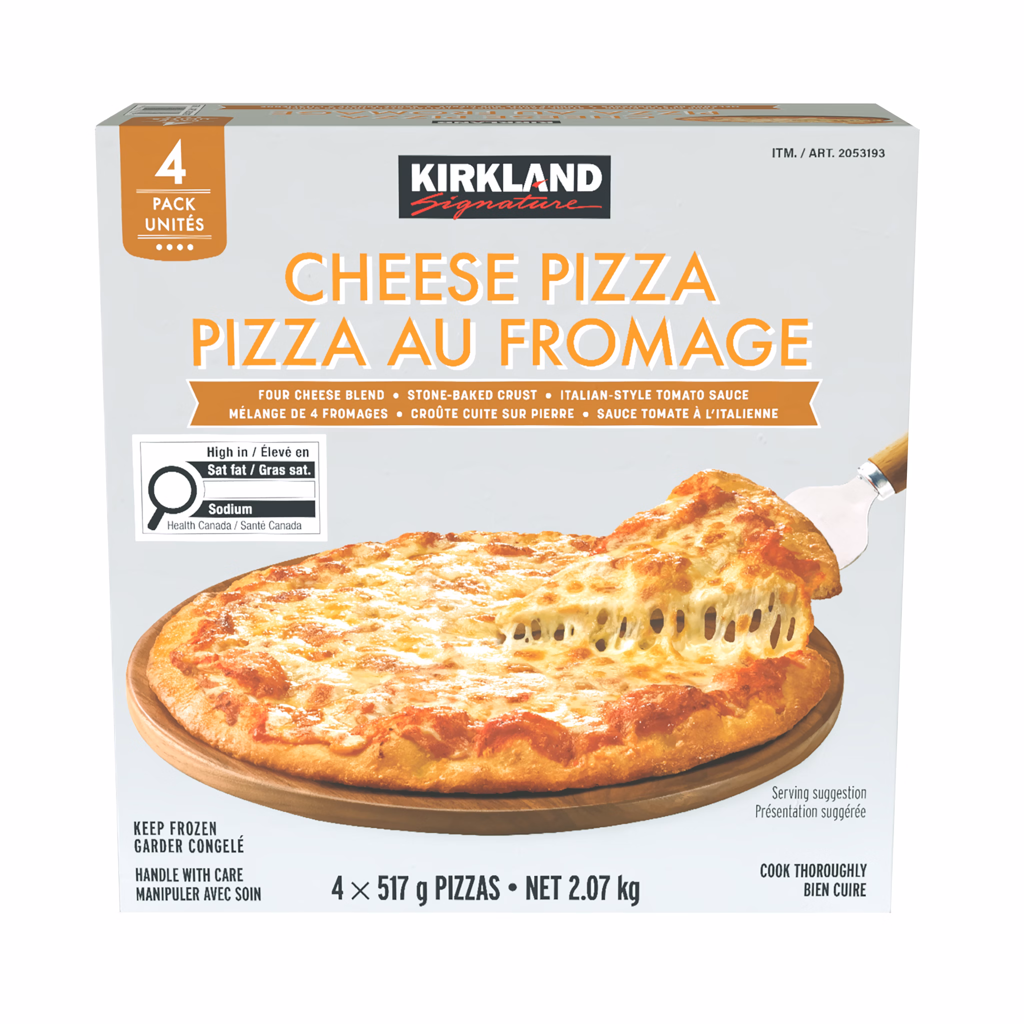 Kirkland Signature cheese pizza