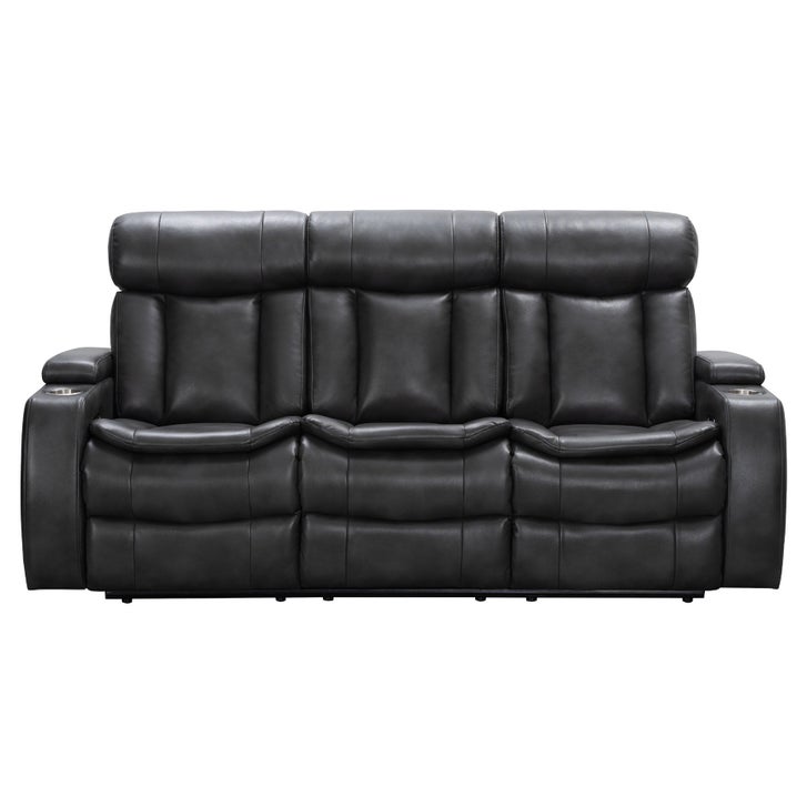 Zayne 2-piece Leather Power Reclining Set with Power Headrests
