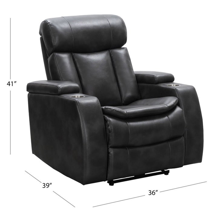 Zayne Leather Power Theater Recliner with Power Headrest | Costco