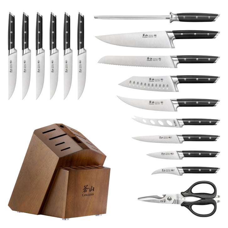 Cangshan Denali Series German Steel Forged 17-piece Knife Block