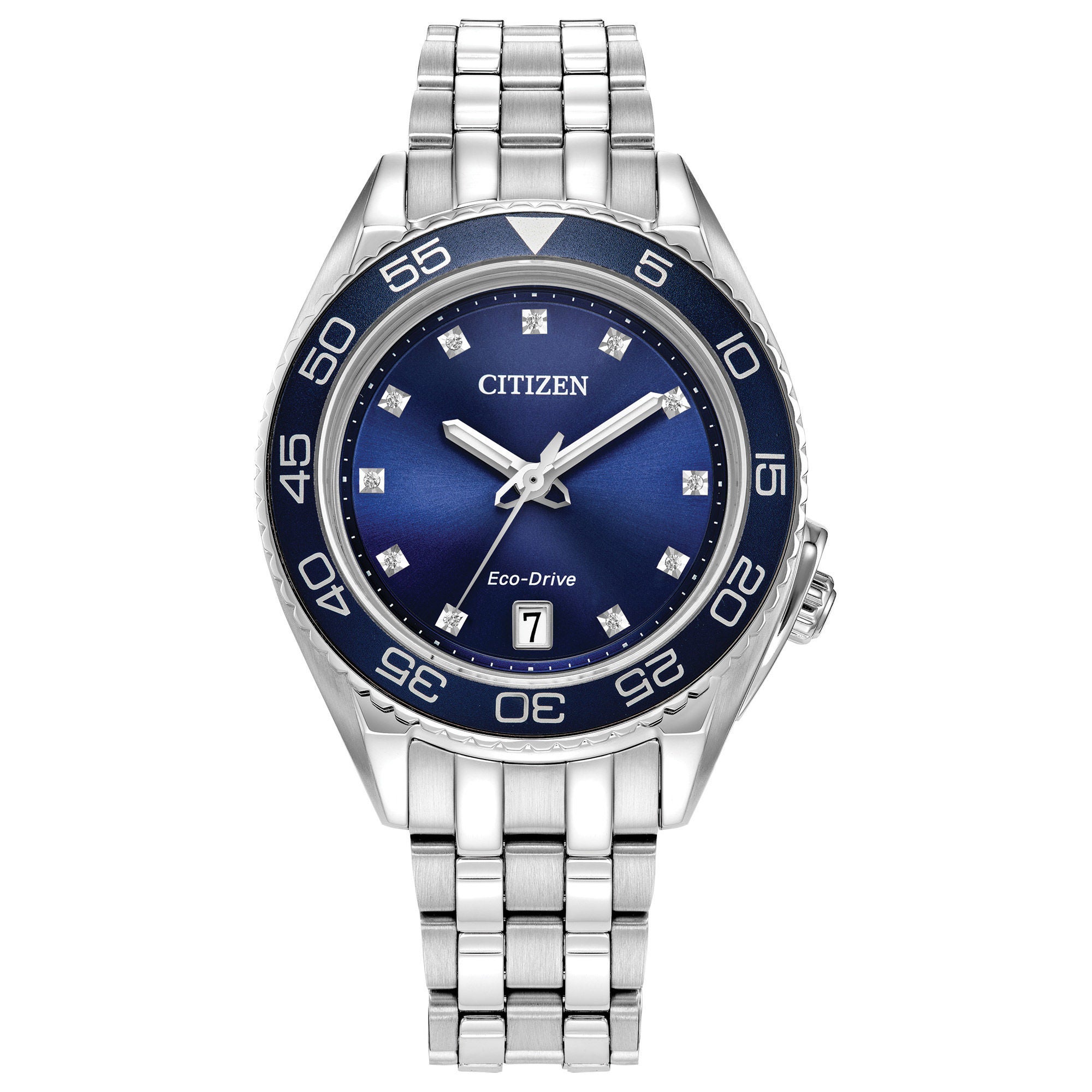 Citizen Carson Diamond Stainless Steel Women's Eco Drive Watch