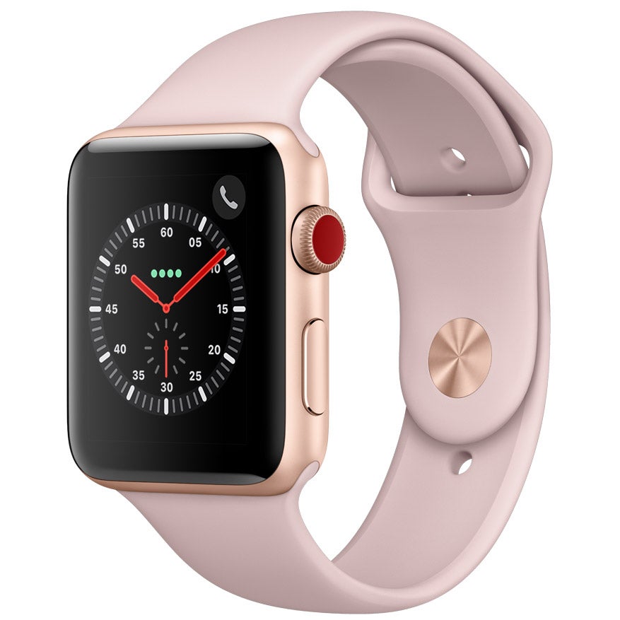 Apple Watch Series 3 GPS + Cellular with Pink Sand Sport Band