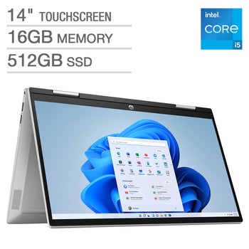 HP Pavilion 14" x360 Touchscreen 2-in-1 Laptop - 12th Gen Intel Core i5-1235U - 1080p - Windows 11