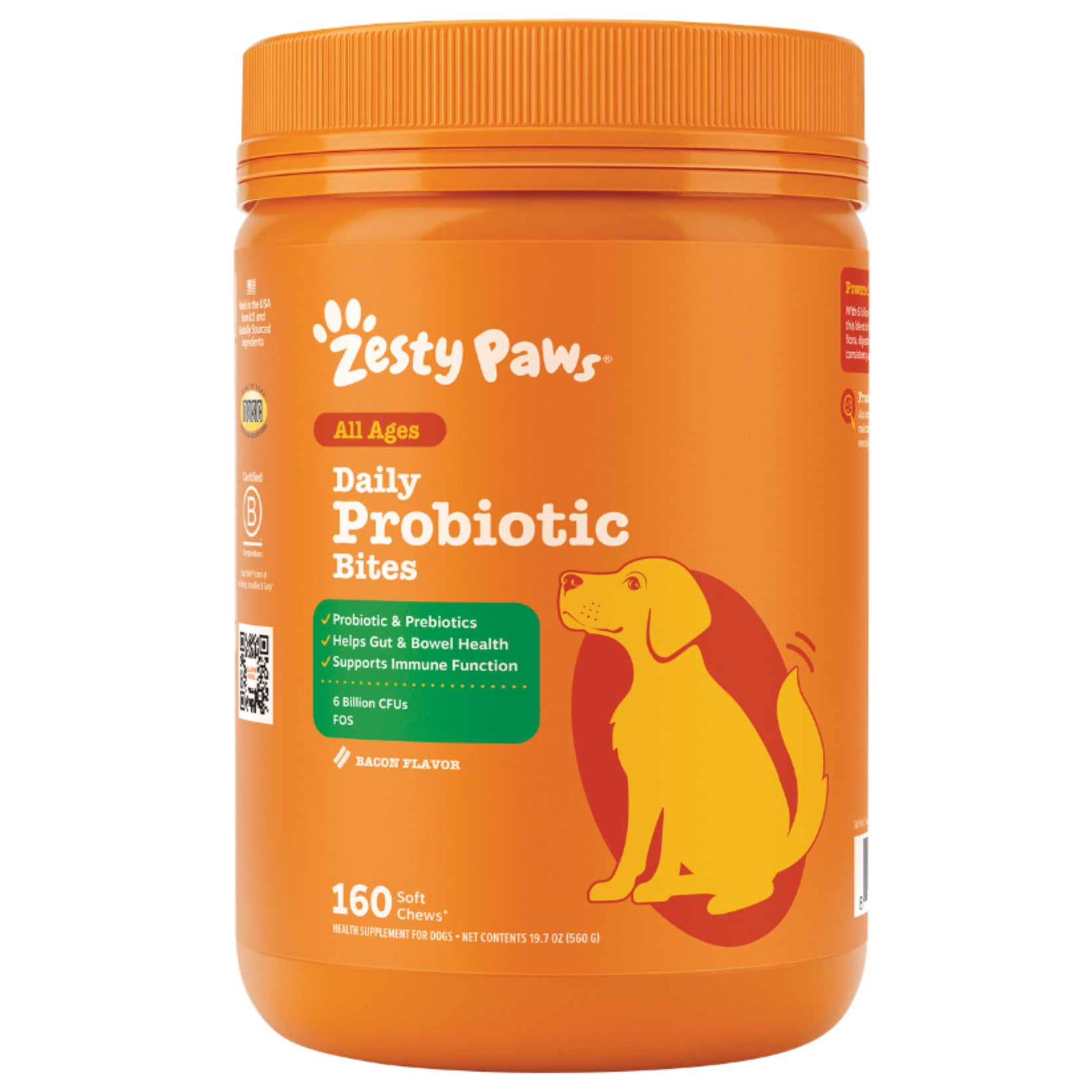 ドッグフード Aki Zesty Paws Probiotic Bites for Dogs, Bacon Flavor, 160-count | Costco