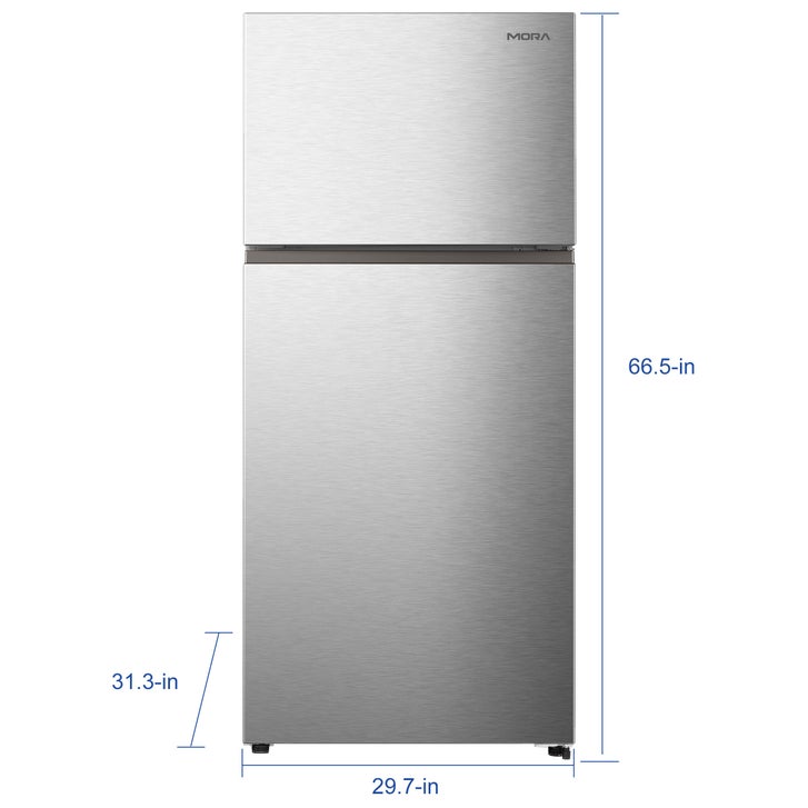 Mora Top Mount Freezer Refrigerator, Standard Depth, 18 cu ft