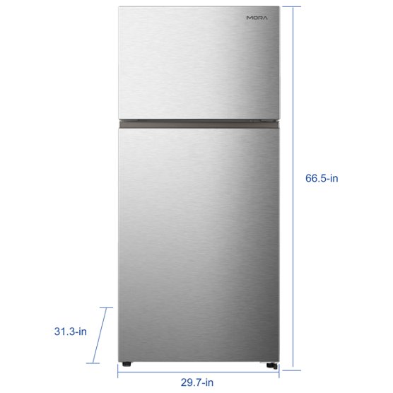 Mora Top Mount Freezer Refrigerator, Standard Depth, 18 cu ft Mora Top Mount Freezer Refrigerator, Standard Depth, 18 cu ft