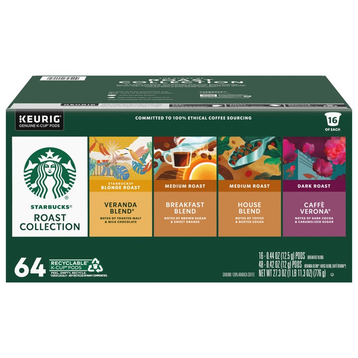 Starbucks Classic Roasts Variety Pack K-Cup Pod, 64-count | Costco
