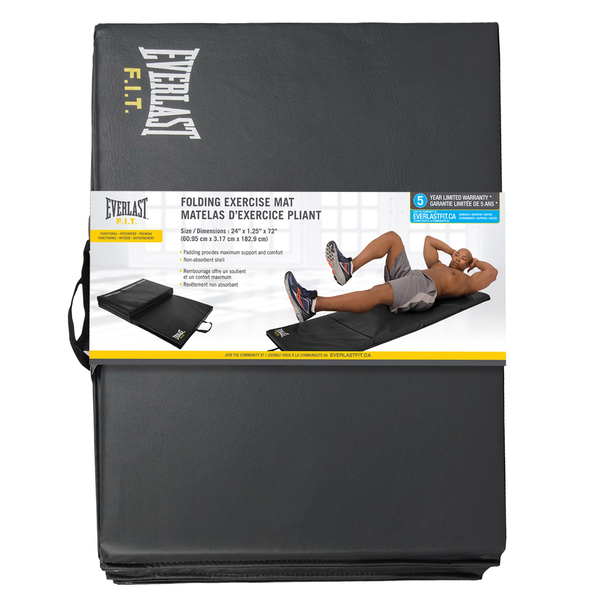 エクササイズグッズ EVERLAST MASTERMIND FOLDABLE TRAININGMAT Everlast Folding Gym Mat | Costco