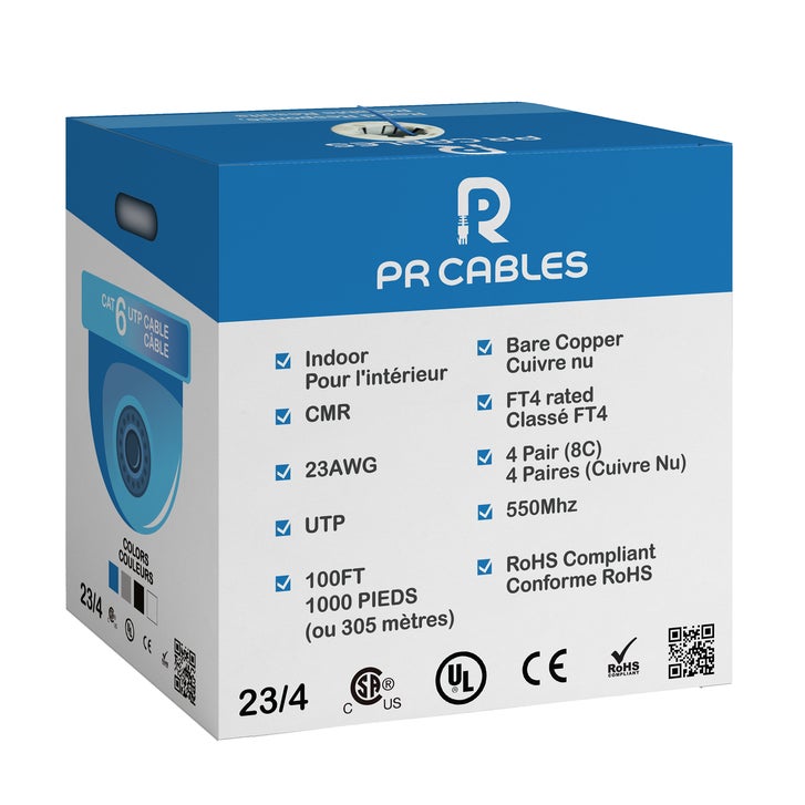 PR Cables CAT6 Copper Network Cable, 1000 ft | Costco