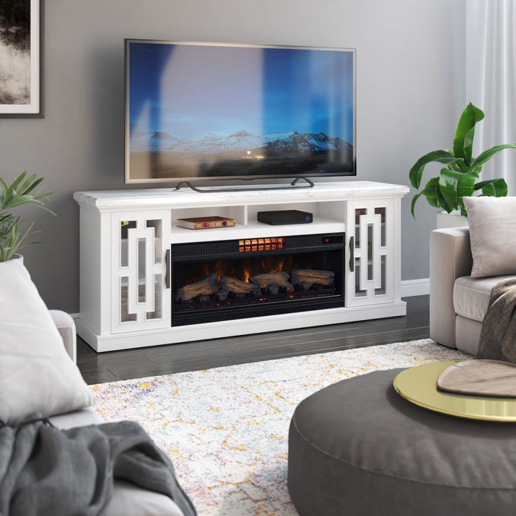 Tresanti Kerrigan TV Console with ClassicFlame CoolGlow 2-in-1