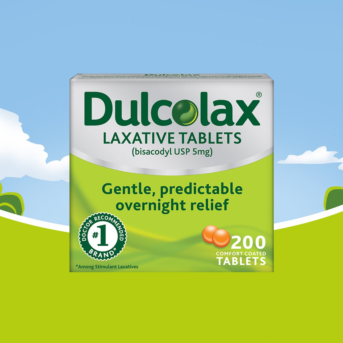 Dulcolax Laxative, 200 Tablets