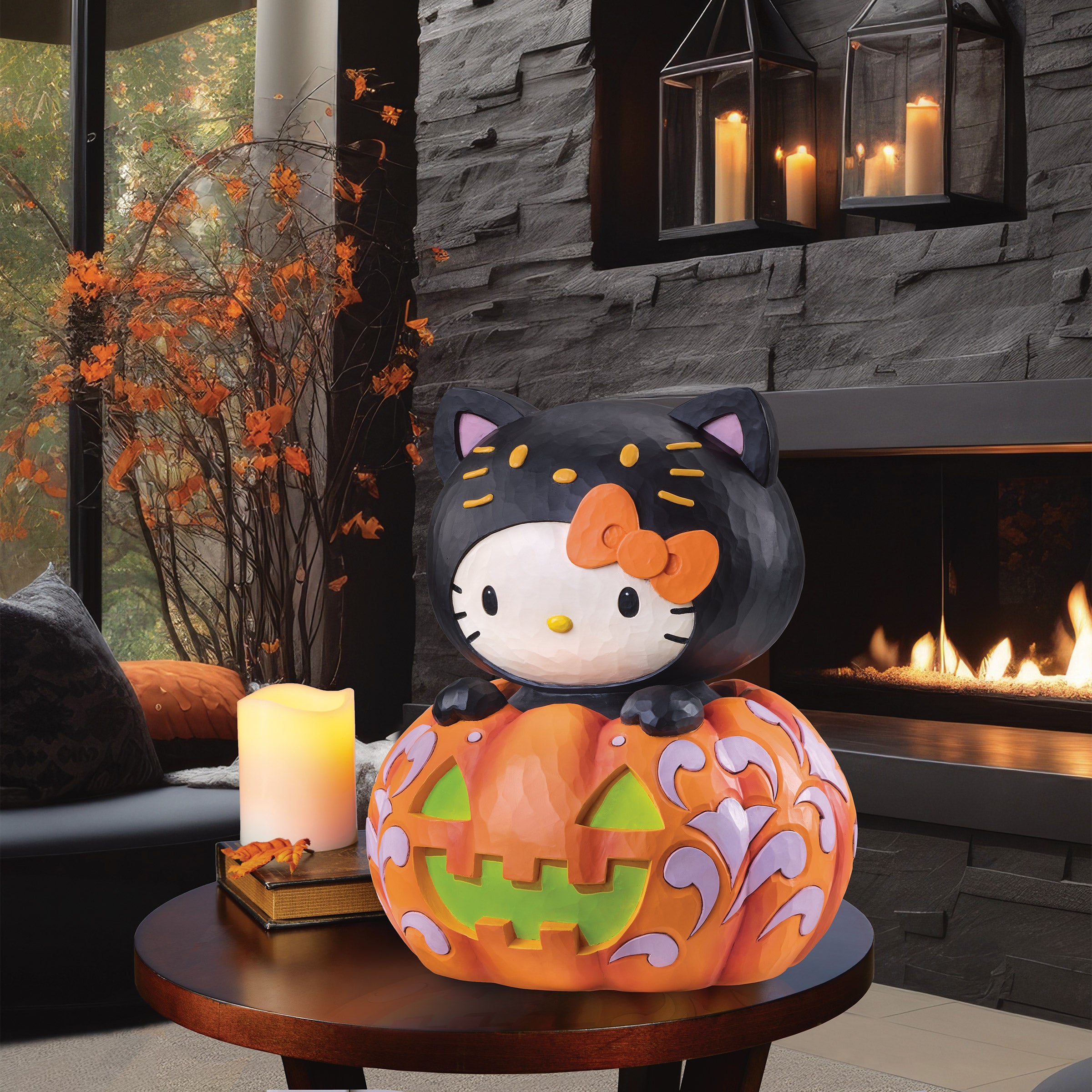 15-inch Hello Kitty Jack-O-Lantern by Jim Shore