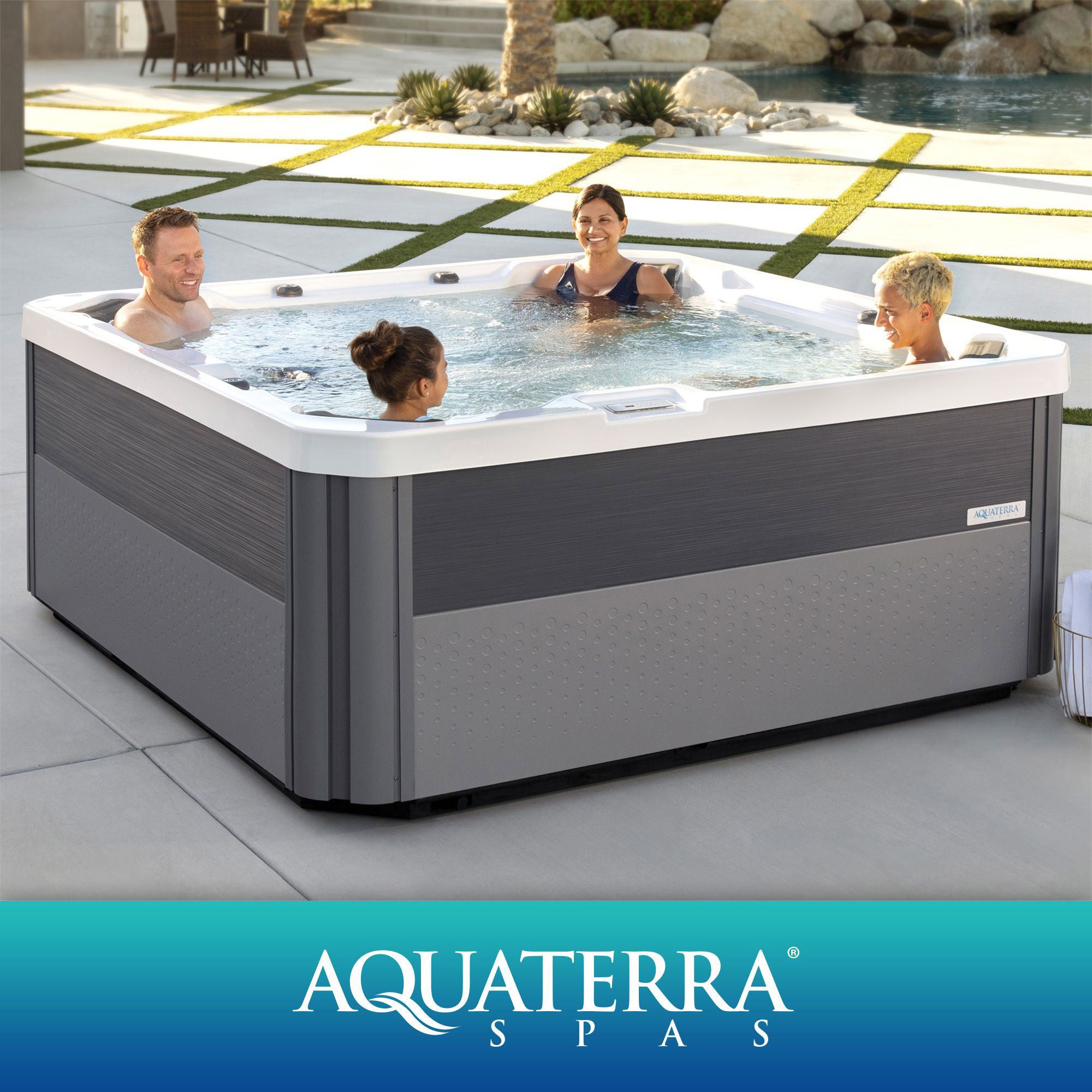 パリピシャンパン　tree with your ウルトラアクアパーリ Aquaterra Spas Viceroy 72-jet, 6 or 7-person Acrylic Spa | Costco
