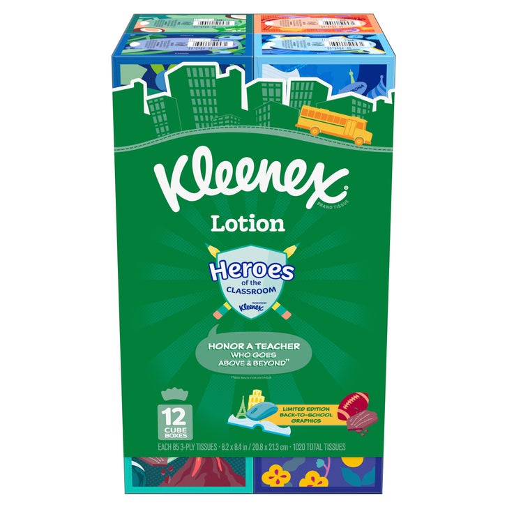 Kleenex Soothing Lotion Facial Tissue, 3-Ply, 85-count, 12-pack