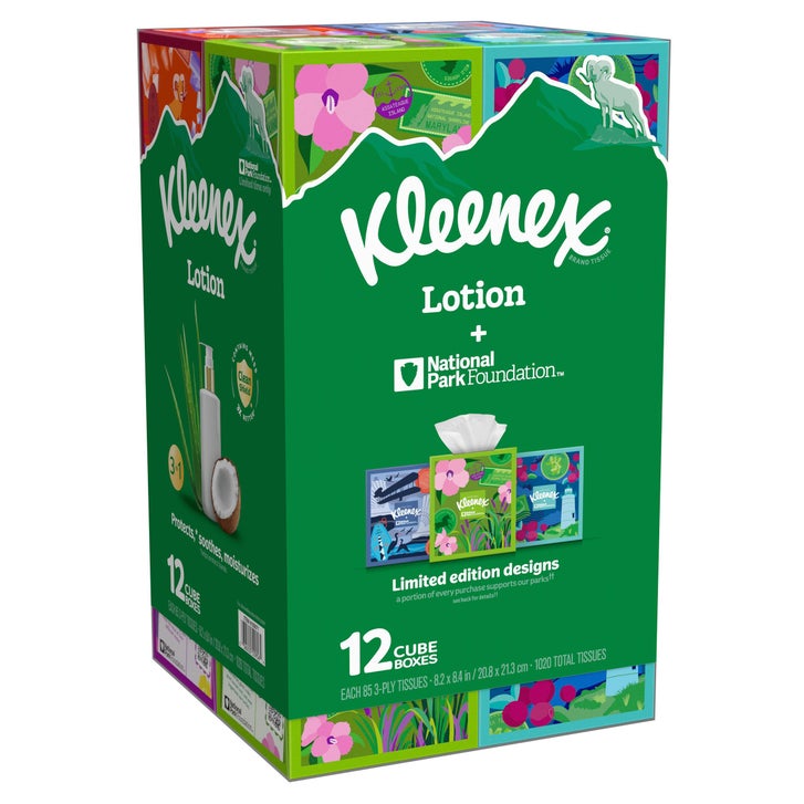 Kleenex Soothing Lotion Facial Tissue, 3-Ply, 85-count, 12-pack Kleenex Soothing Lotion Facial Tissue, 3-Ply, 85-count, 12-pack
