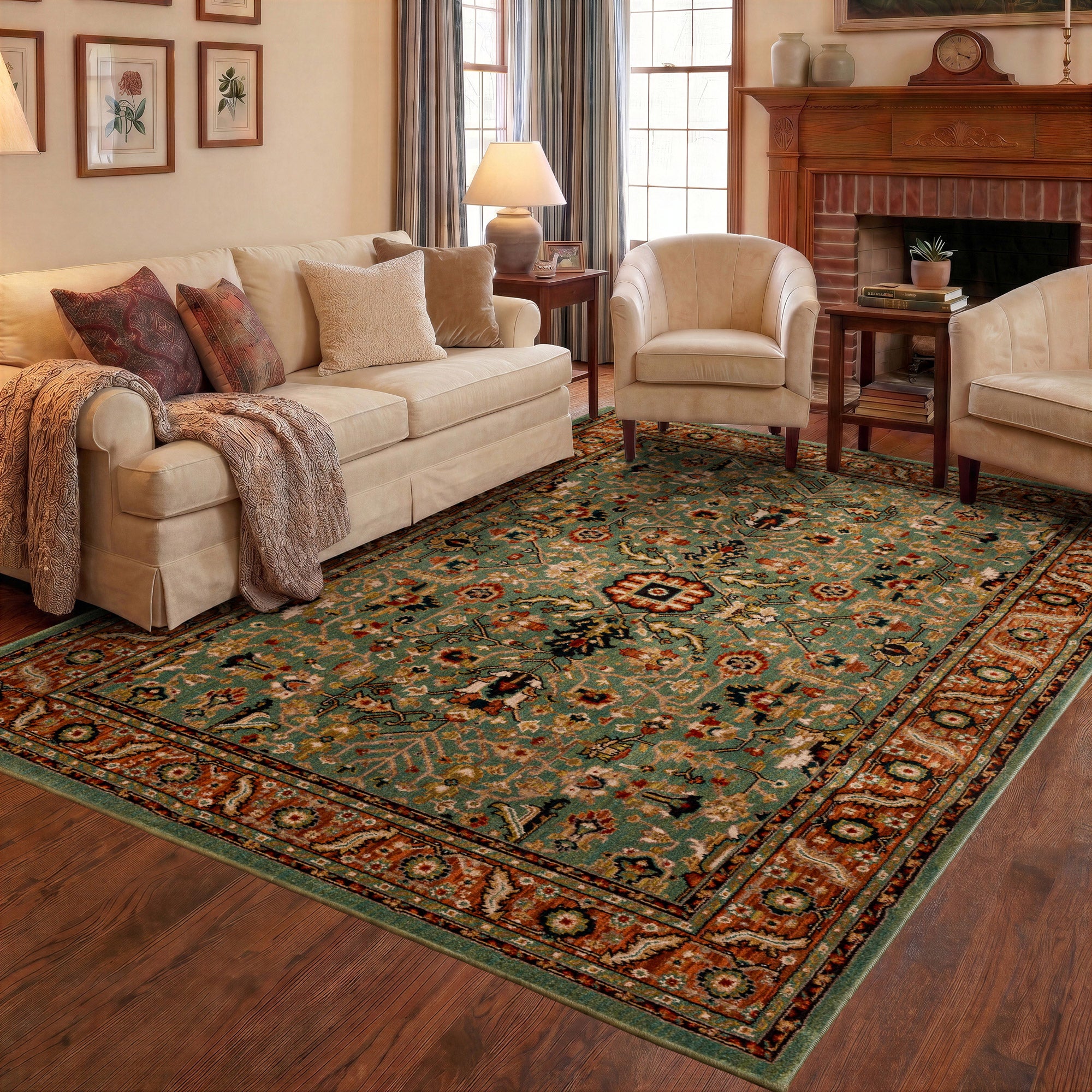 Mohawk Home Spice Market Area Rug, Mariah Aquamarine, 7'10