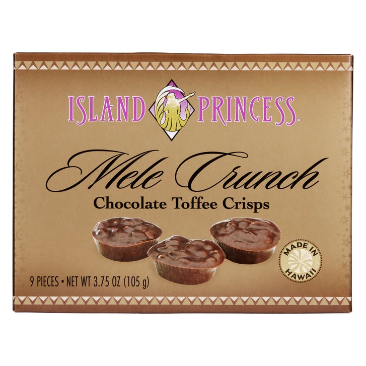 Island Princess Mele Crunch Chocolate Toffee Crisps, 12-pack, 45
