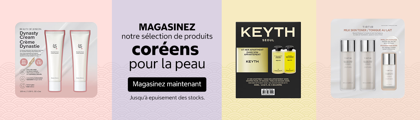 Magasinez notre sélection de produits coréens pour la peau. Magasinez maintenant. Jusqu'à épuisement des stocks.