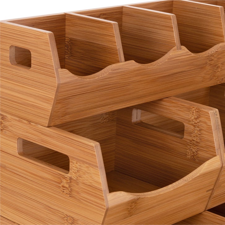 chopin1970　BIO WITH ONE βS 8本セット Seville Bamboo Stackable Bin Organizer, 4-piece | Costco