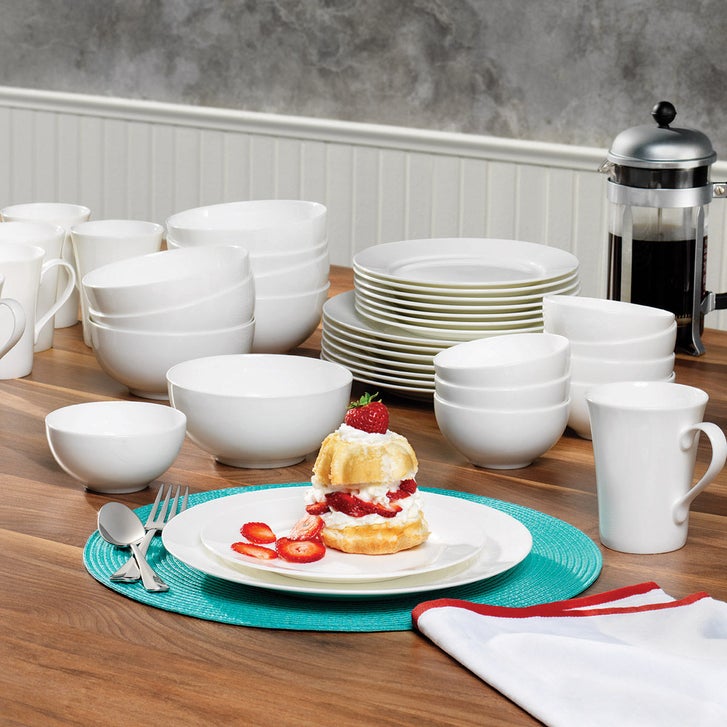 Mikasa Lausanne 40-piece Bone China Dinnerware Set | Costco