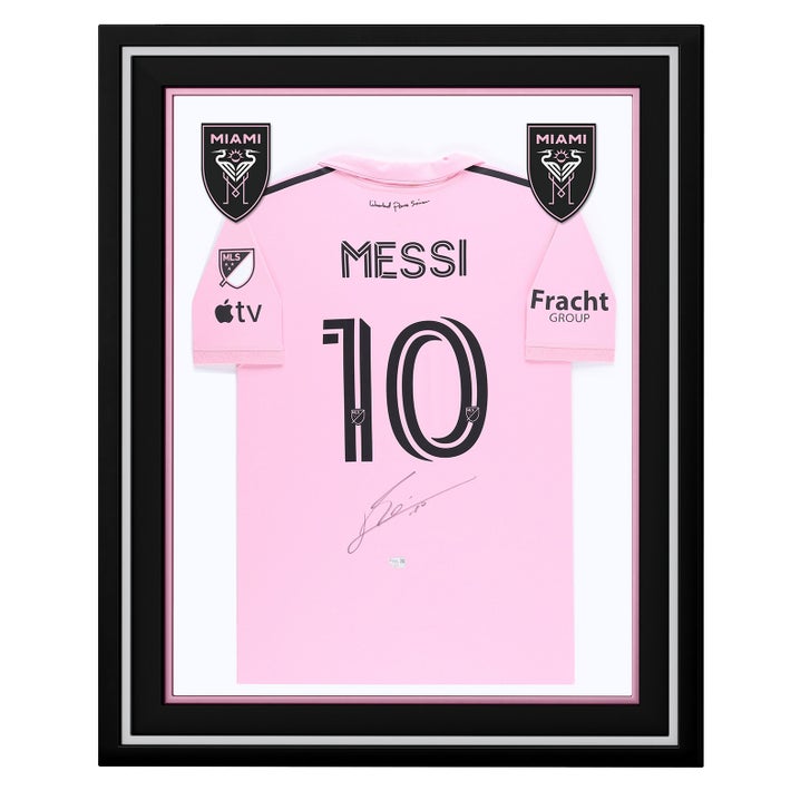 Lionel Messi Inter Miami Deluxe Framed Autographed 2022-23