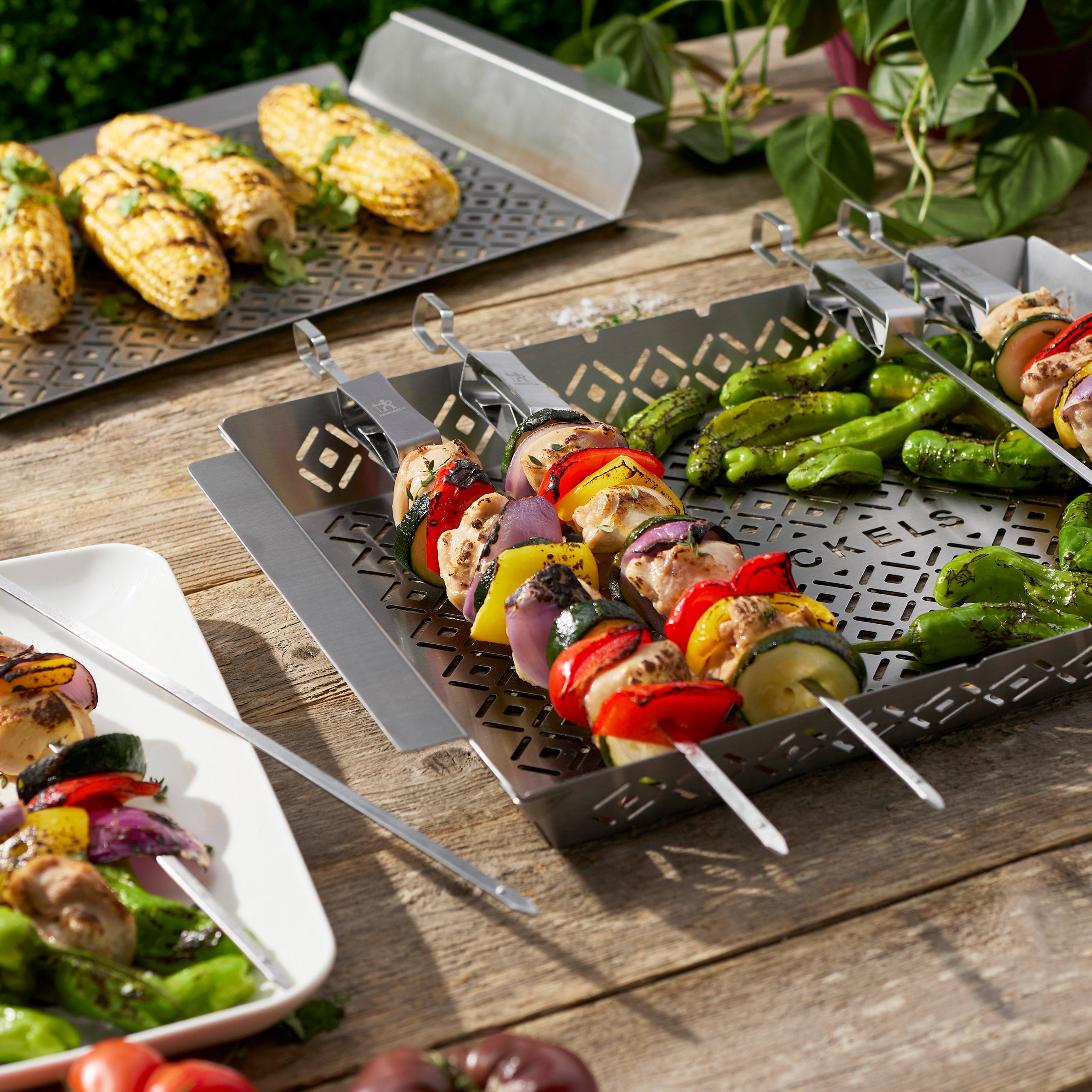 Henckels 8-piece BBQ Trays & Skewer Set | Costco