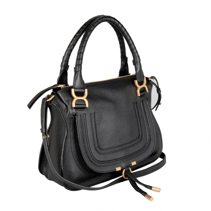 Chloe Marcie Med Double Carry Bag, Black | Costco