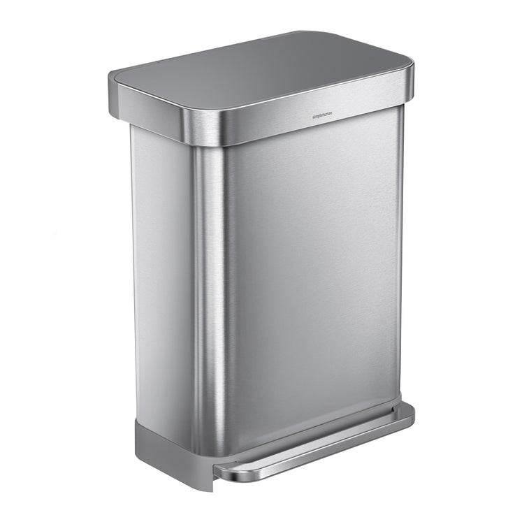 simplehuman 55L Rectangular Step Can with Plastic Lid | Costco