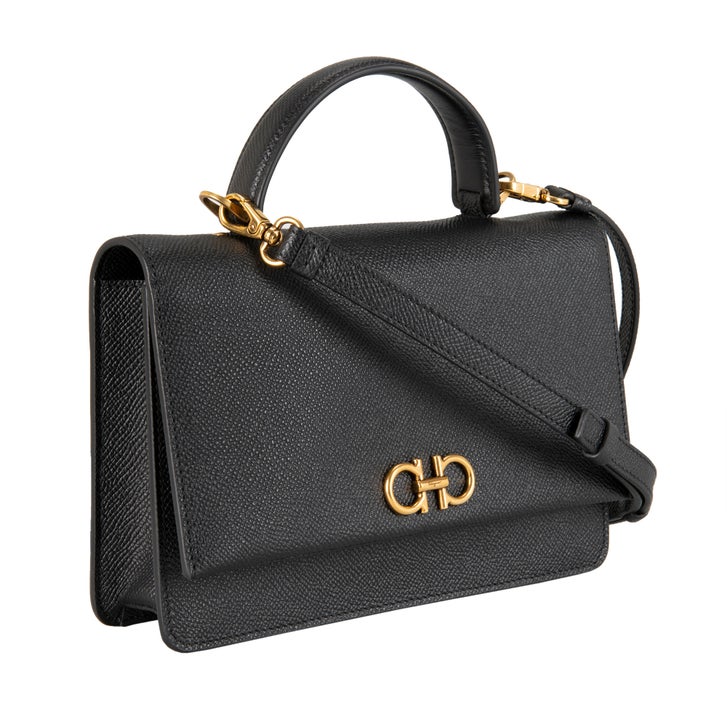 Ferragamo Gancini Minibag Crossbody, Black | Costco