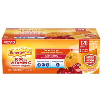 1000 mg Vitamin C Daily Immune Support Variety Pack Drink Mix, 120 Packets