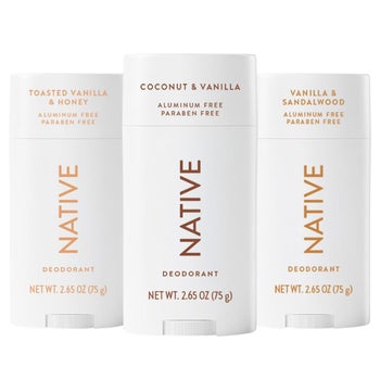 Native Deodorant Vanilla Vibes, 2.65 oz, 3-pack