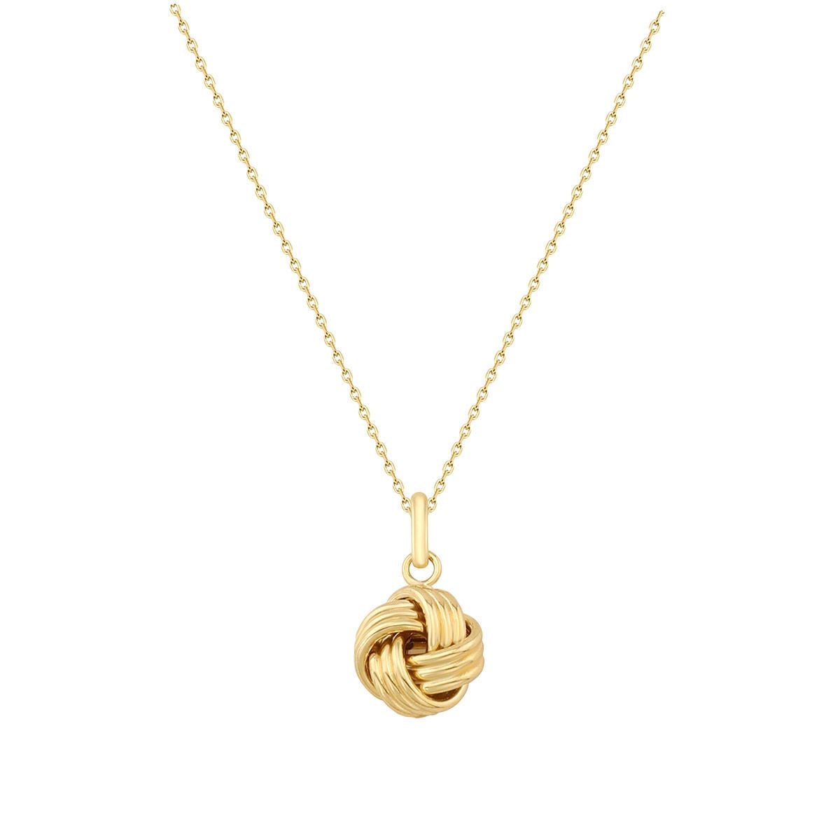 アクセサリー Llife KNOT PENDANT 14kt Yellow Gold Love Knot Pendant | Costco