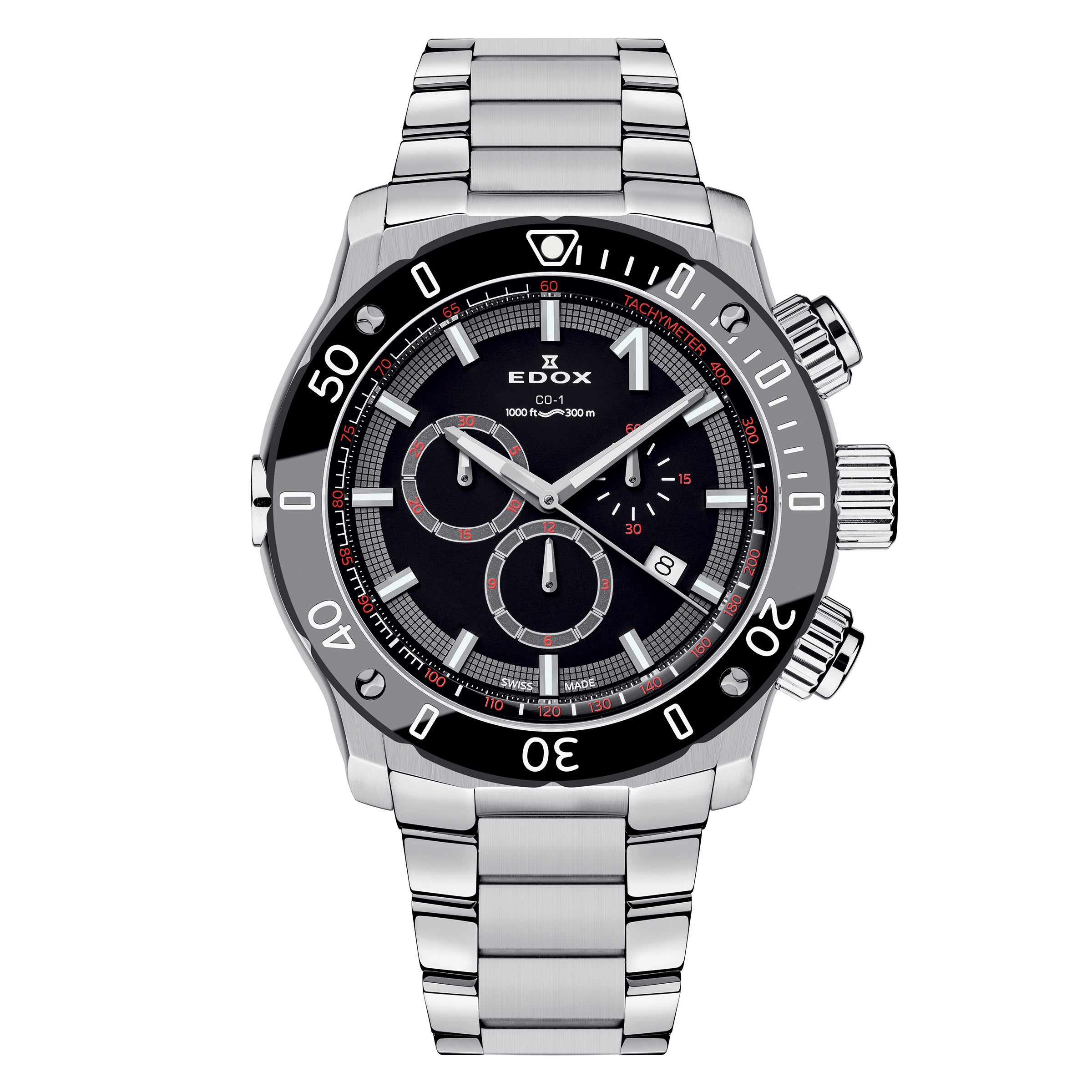 Edox Chronoffshore-1 Stainless Steel Chronograph Men's Quartz