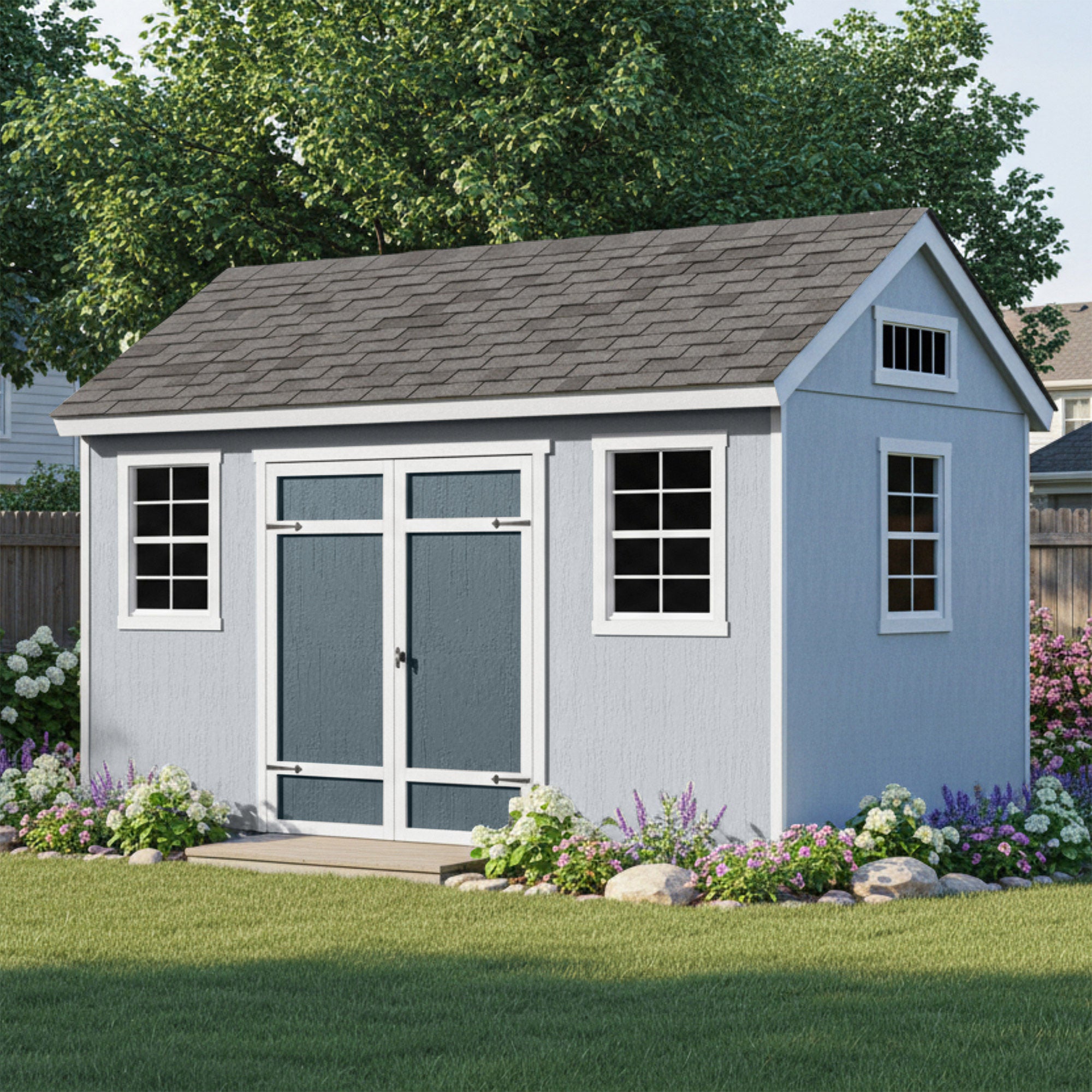 Yardline Berkdale 14' x 8' Wood Shed, Do It Yourself Assembly