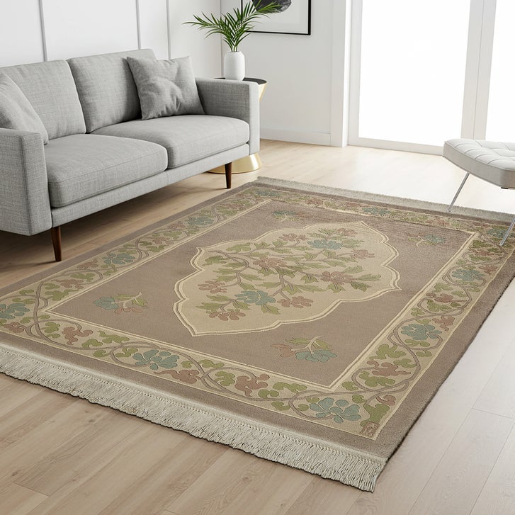 Pagoda Hand Knotted Rug Collection, Horgen Taupe | Costco