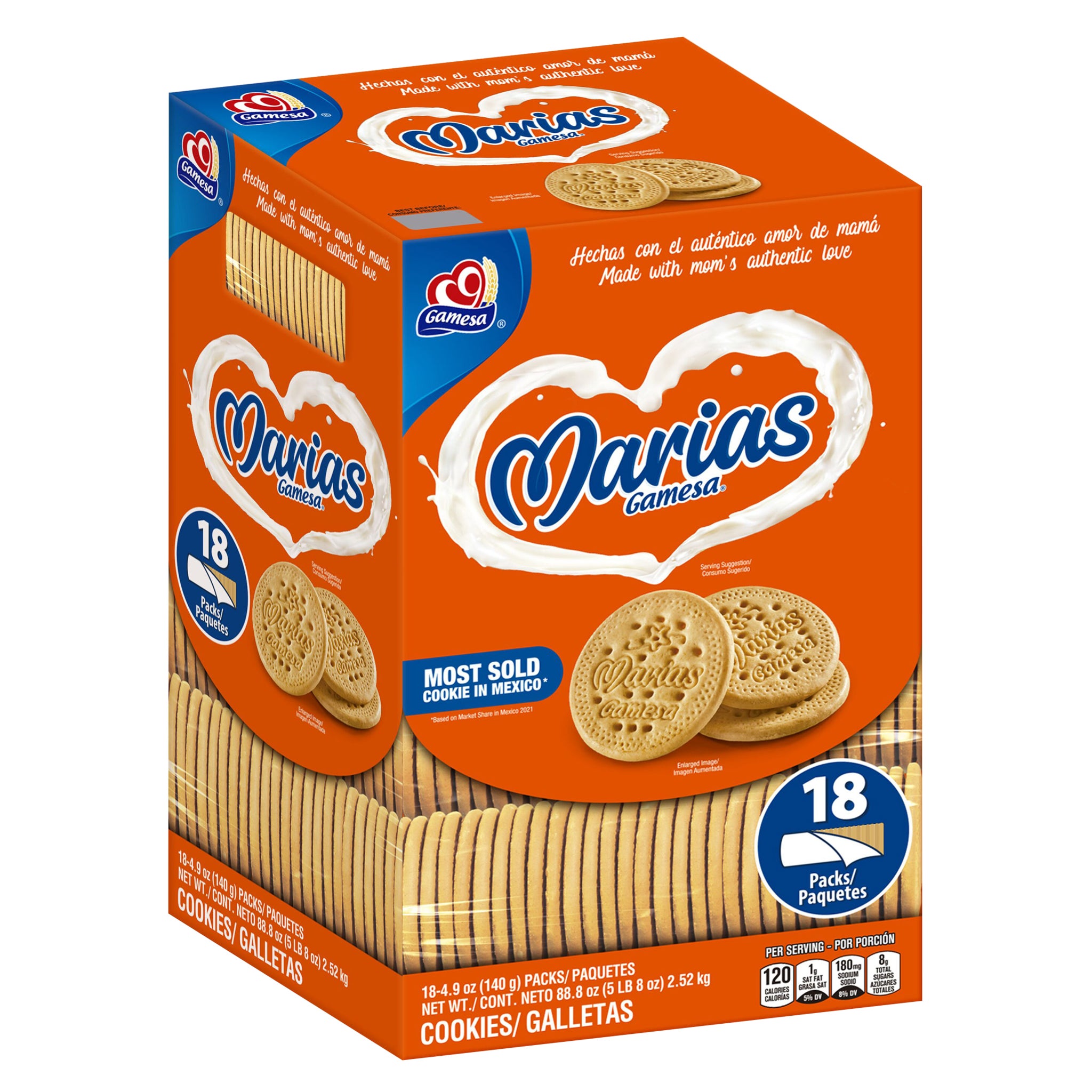 Gamesa Marias Cookies, 4.9 oz, 18 ct | Costco