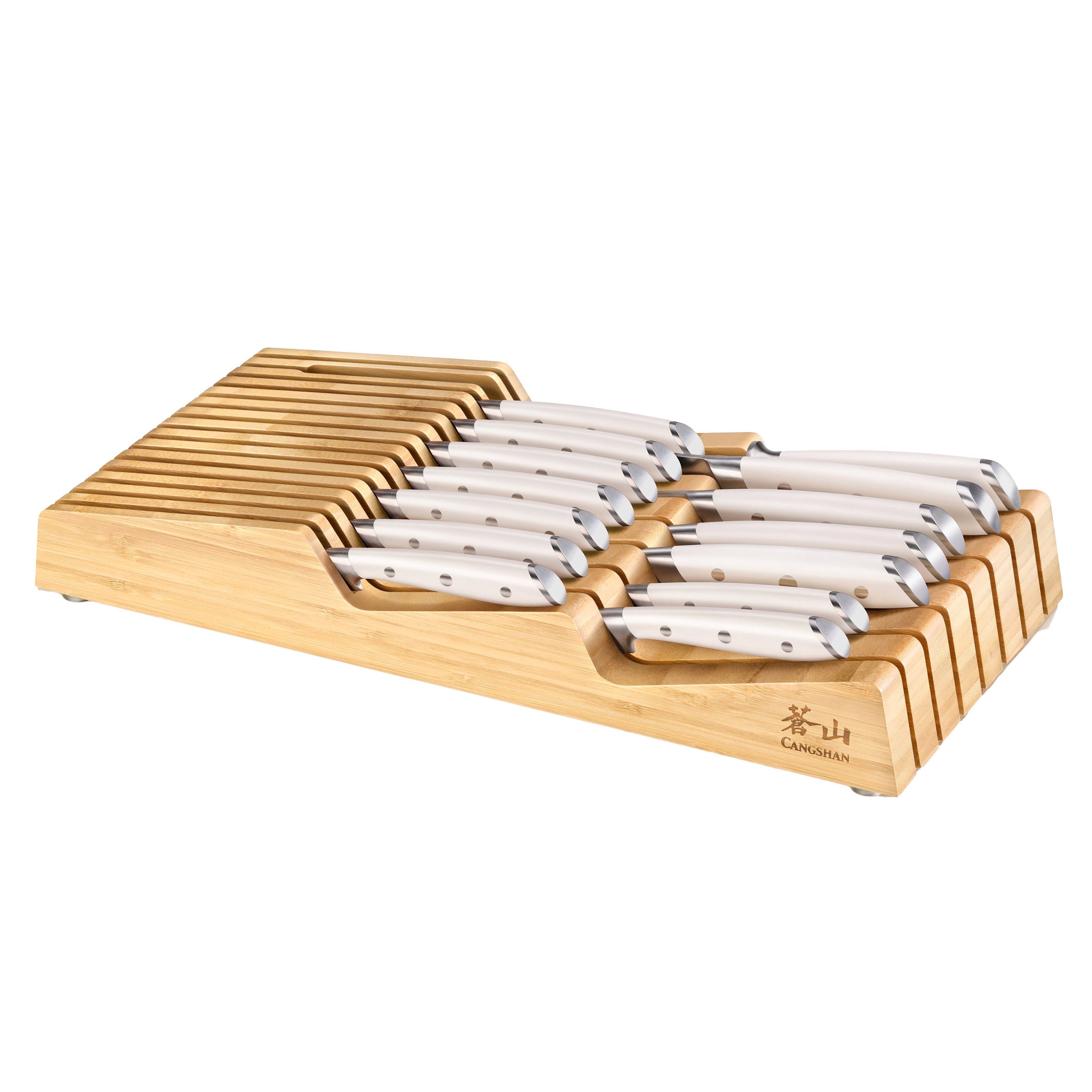 Cangshan Alps Series German Steel 15-piece Knife In-Drawer Set