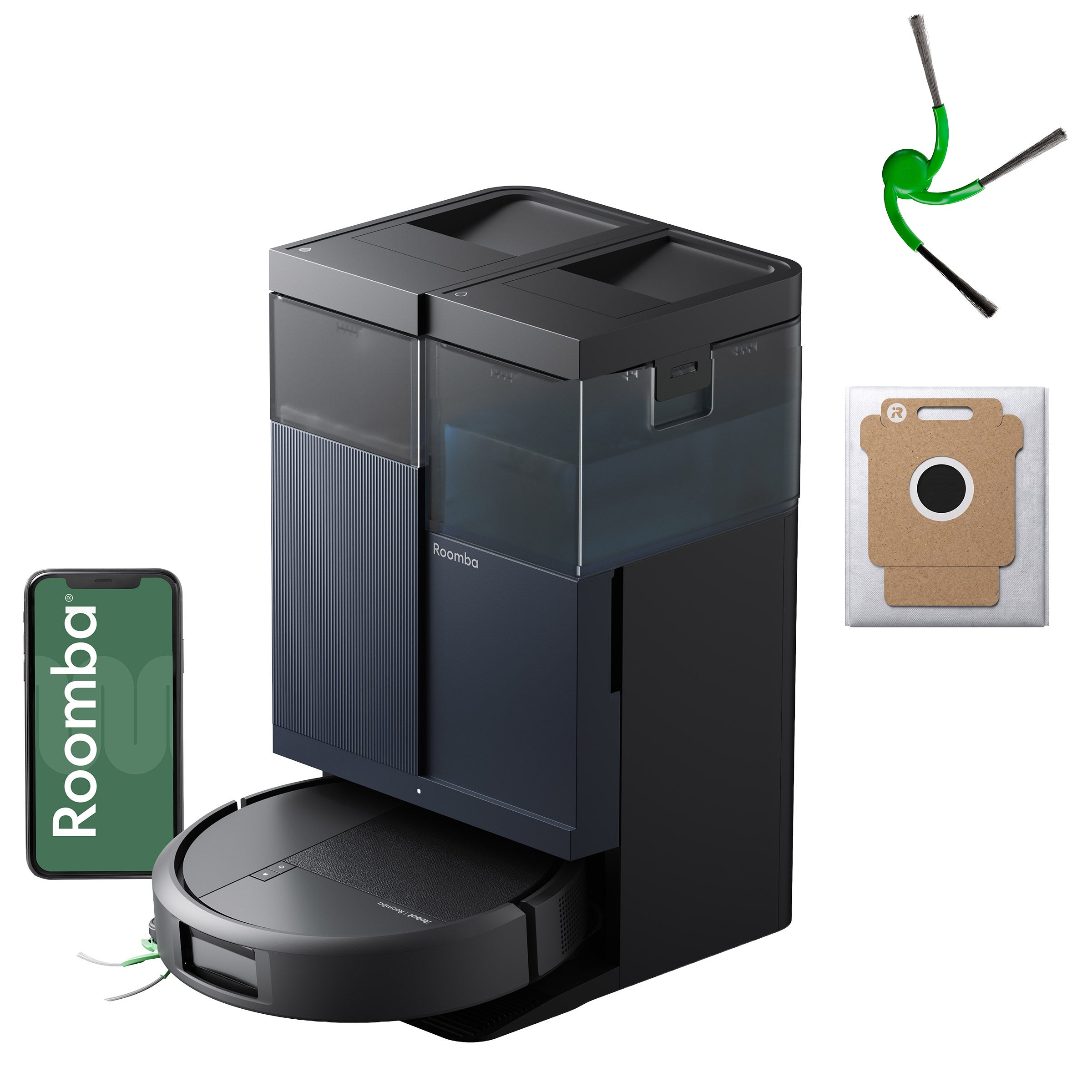 掃除機・クリーナー Irobot roomba i7 + iRobot Roomba Plus 417Z Robot Vacuum and Mop + AutoWash Dock with